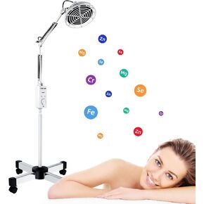 مصباح TDP للحرارة بالأشعة تحت الحمراء من Holsn، مصباح TDP الحراري المعدني بالأشعة تحت الحمراء البعيدة، علاج بالضوء بالأشعة تحت الحمراء بقدرة 250 وات، جهاز تخفيف الألم لوجه الجسم in Kuwait