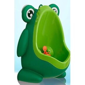 نونية تدريب للأولاد على التبول على شكل ضفدع لطيف مع خطاف - نونية للأطفال توضع في الأطفال مع هدف مضحك - باللون الأخضر الغامق in Kuwait