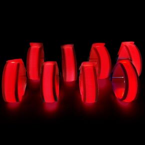 SZJMAO 8 Pack LED Bracelets Light Up Wristbands,Glow Flashing Wristbands Glow in The Dark Party Supplies for Party, Festivals, Sports, Camping,Night Events (Multicolor) in Kuwait