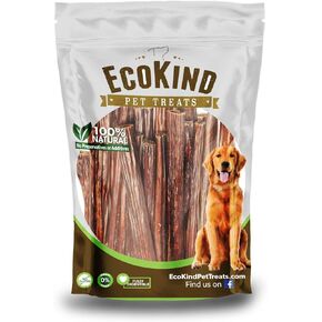 عصي المريء المضفرة EcoKind | أعواد المريء الطبيعية الممتازة للكلاب، مضغ لذيذ غني بالبروتين للكلاب، حلوى لحم بقري قابلة للهضم بالكامل للكلاب، تعزز صحة المفاصل والأسنان in Kuwait