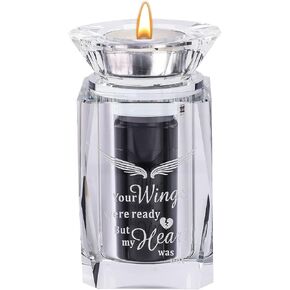 Personalized Small Urn Angel Wings Mini Urns Crystal Ashes Cremation Keepsake for Funeral Urn for Human or Pet,Your Wings were Ready, But My Heart was Not (Gold) in Saudi Arabia