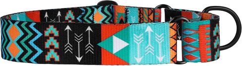 كولار دايركت طوق للكلاب من مارتينجال مصنوع من النايلون للتدريب على السلامة بنمط قبلي قابل للتعديل، شديد التحمل للكلاب متوسطة وكبيرة الحجم (النمط 2، M، مقاس الرقبة 12-17 انش) in Kuwait