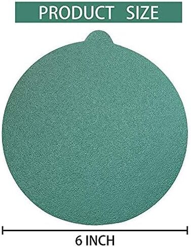 أقراص صنفرة PSA ذاتية اللصق مقاس 6 بوصات من MAXMAN، 35 قطعة من ورق الصنفرة 800 حبيبة رطب وجاف أخضر مدعوم بورق صنفرة مداري عشوائي للخشب والصنفرة المعدنية وتلميع السيارات in Kuwait