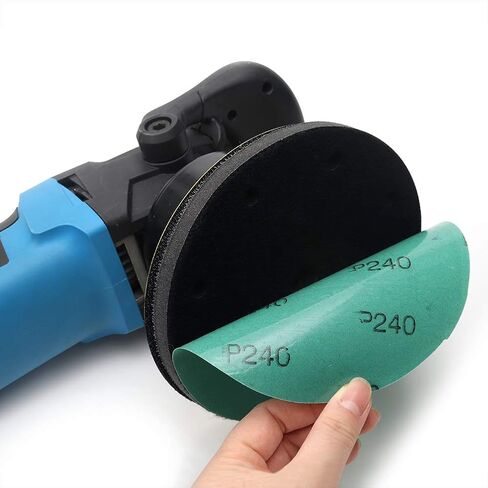 أقراص صنفرة PSA ذاتية اللصق مقاس 6 بوصات من MAXMAN، 35 قطعة من ورق الصنفرة 800 حبيبة رطب وجاف أخضر مدعوم بورق صنفرة مداري عشوائي للخشب والصنفرة المعدنية وتلميع السيارات in Kuwait