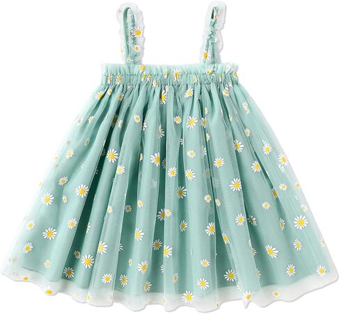 PATPAT Toddler Girl Tutu Dress Floral Cami Mesh Dresses in Saudi Arabia