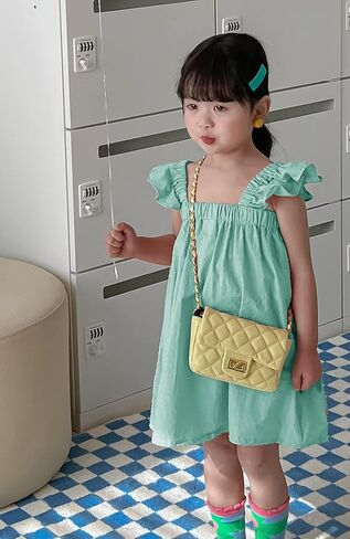 Baby Girls Cotton Sleeveless Swiss Dot Dress Toddler Ruffle Sleeve Flower Dresses Kids Party Tutu Sundress in Saudi Arabia