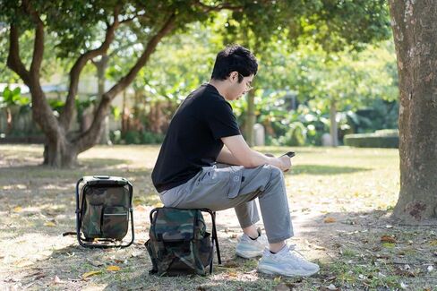 واي ال تراف شنطة ظهر للصيد في الهواء الطلق مع كرسي تخييم وشنطة تبريد قابلة للطي للتخييم والنزهات والصيد والمشي لمسافات طويلة والشاطئ والشواء in Kuwait