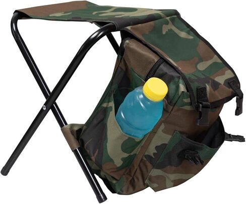 واي ال تراف شنطة ظهر للصيد في الهواء الطلق مع كرسي تخييم وشنطة تبريد قابلة للطي للتخييم والنزهات والصيد والمشي لمسافات طويلة والشاطئ والشواء in Kuwait