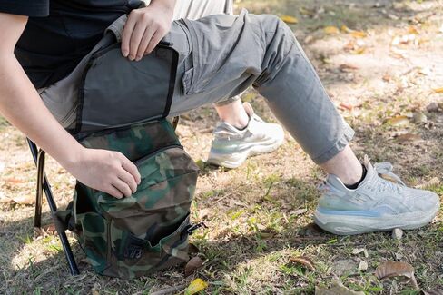 واي ال تراف شنطة ظهر للصيد في الهواء الطلق مع كرسي تخييم وشنطة تبريد قابلة للطي للتخييم والنزهات والصيد والمشي لمسافات طويلة والشاطئ والشواء in Kuwait