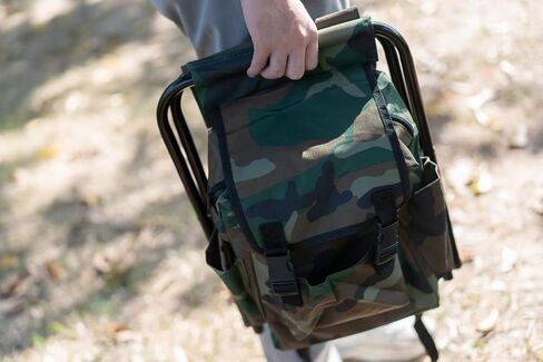 واي ال تراف شنطة ظهر للصيد في الهواء الطلق مع كرسي تخييم وشنطة تبريد قابلة للطي للتخييم والنزهات والصيد والمشي لمسافات طويلة والشاطئ والشواء in Kuwait