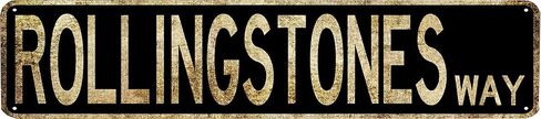HHdemon Metal Retro Tin Sign Rolling Stones Way1 Art Gift Vintage Antique Plaque Bar Men Cave Home Bedroom Wall Décor Sign in Kuwait