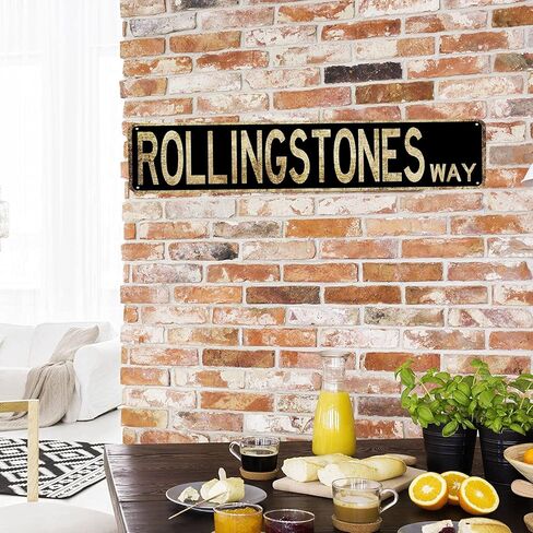 HHdemon Metal Retro Tin Sign Rolling Stones Way1 Art Gift Vintage Antique Plaque Bar Men Cave Home Bedroom Wall Décor Sign in Kuwait