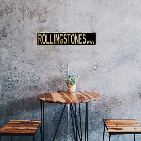 HHdemon Metal Retro Tin Sign Rolling Stones Way1 Art Gift Vintage Antique Plaque Bar Men Cave Home Bedroom Wall Décor Sign in Kuwait