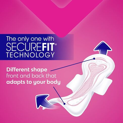 سابا فوط ماكسي عادية مع اجنحة من انتيما، لتدفق منتظم مع امتصاص سريع، توزيع افضل وملاءة علوية ناعمة، مع تقنية سكيور فيت، 112 قطعة (7 عبوات من 16 قطعة) in Kuwait