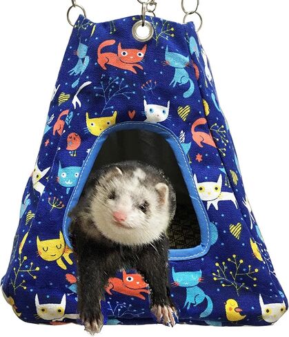 Guinea Pig Hideout Ferret Hammock, Tough Chow Mat Material, Easy to Clean, Suitable for Small Pets in Saudi Arabia