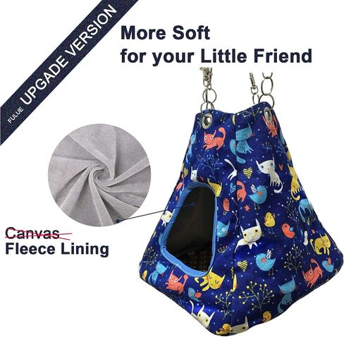 Guinea Pig Hideout Ferret Hammock, Tough Chow Mat Material, Easy to Clean, Suitable for Small Pets in Saudi Arabia