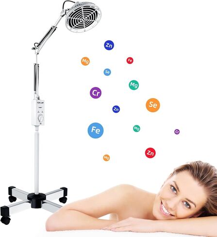 مصباح TDP للحرارة بالأشعة تحت الحمراء من Holsn، مصباح TDP الحراري المعدني بالأشعة تحت الحمراء البعيدة، علاج بالضوء بالأشعة تحت الحمراء بقدرة 250 وات، جهاز تخفيف الألم لوجه الجسم in Kuwait