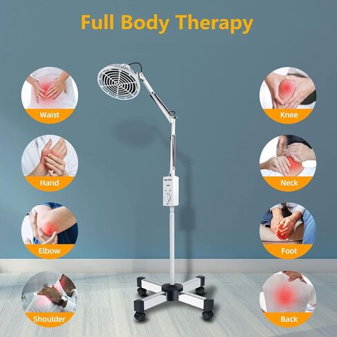 مصباح TDP للحرارة بالأشعة تحت الحمراء من Holsn، مصباح TDP الحراري المعدني بالأشعة تحت الحمراء البعيدة، علاج بالضوء بالأشعة تحت الحمراء بقدرة 250 وات، جهاز تخفيف الألم لوجه الجسم in Kuwait