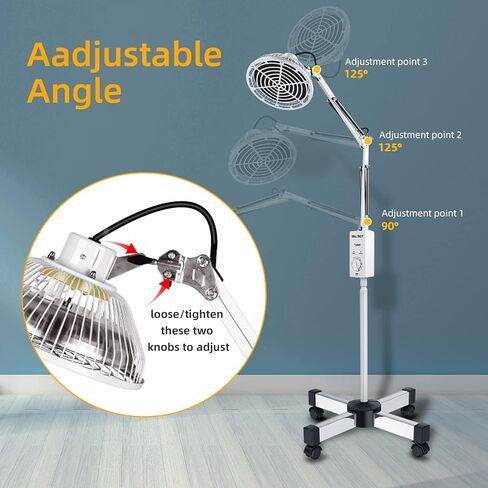 مصباح TDP للحرارة بالأشعة تحت الحمراء من Holsn، مصباح TDP الحراري المعدني بالأشعة تحت الحمراء البعيدة، علاج بالضوء بالأشعة تحت الحمراء بقدرة 250 وات، جهاز تخفيف الألم لوجه الجسم in Kuwait