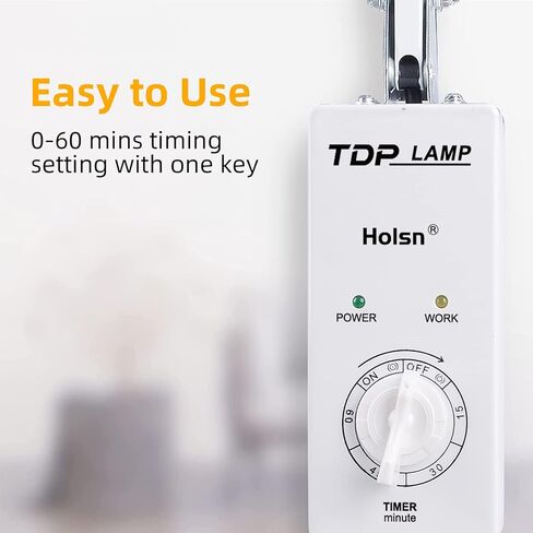 مصباح TDP للحرارة بالأشعة تحت الحمراء من Holsn، مصباح TDP الحراري المعدني بالأشعة تحت الحمراء البعيدة، علاج بالضوء بالأشعة تحت الحمراء بقدرة 250 وات، جهاز تخفيف الألم لوجه الجسم in Kuwait