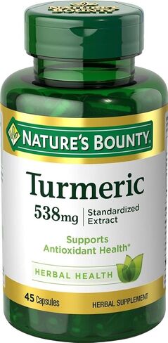 الكركم من Natures Bounty 538 مجم، مستخلص موحد، 45 قطعة (عبوة من قطعتين) in Saudi Arabia