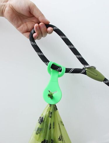 Ertzinla Dog Poop Bag Holder, Leash Waste Bag Holder Carrier, Hand Free 2 Pack in Kuwait