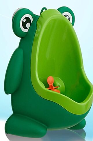نونية تدريب للأولاد على التبول على شكل ضفدع لطيف مع خطاف - نونية للأطفال توضع في الأطفال مع هدف مضحك - باللون الأخضر الغامق in Kuwait
