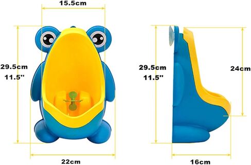 نونية تدريب للأولاد على التبول على شكل ضفدع لطيف مع خطاف - نونية للأطفال توضع في الأطفال مع هدف مضحك - باللون الأخضر الغامق in Kuwait