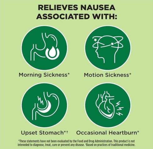 حلوى درامامين بالزنجبيل، مضغ ناعم لتخفيف الغثيان بالليمون والعسل والزنجبيل، خالي من الغلوتين ومنتجات الألبان، 6 قطع - عبوة من 3 قطع in Kuwait