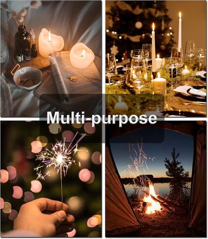 2 حزمة ولاعة شمعة كهربائية طويلة ولاعة USB قابلة لإعادة الشحن ولاعة بلازما عديمة اللهب مقاومة للرياح للتخييم بالشموع in Kuwait