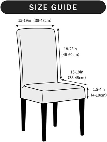FORCHEER Dining Chair Covers and Bench Covers Set Waterproof Jacquard Chair Slipcover Set of 4 Washable Parsons Chair Slipcover - 4 PCS Chair Cover+1 PC Bench Cover （Waterproof-Light Brown） in Saudi Arabia