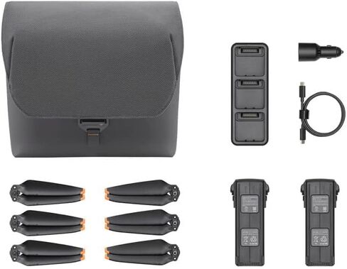 مجموعة Mavic 3 Fly More الأصلية لمجموعة ملحقات DJI 3/Mavic الكلاسيكية (مع بطاريتين، مركز شحن بطارية جديد 100 واط، حقيبة كتف، شاحن سيارة، 3 أزواج مراوح).(CN) in Kuwait