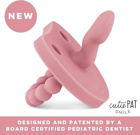 Ryan & Rose Cutie PAT Smile - Orthodontic Pro Pacifier and Teether (Rose) in Saudi Arabia