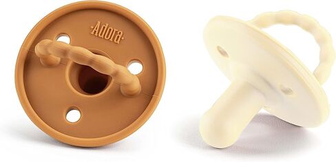 لهايات الأطفال - لهاية سيليكون للأولاد والبنات - لهايات حديثي الولادة مكونة من قطعتين - أساسيات الأطفال حديثي الولادة، خالية من مادة BPA in Kuwait