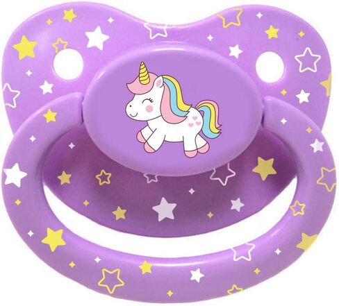 لهاية صغيرة الحجم للأطفال الكبار، مقبض كبير، درع كبير، يونيكورن أرجواني in Kuwait