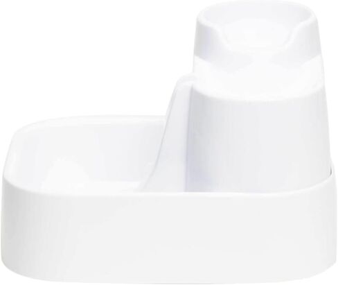 نافورة مياه للقطط من كلوزر بتس المملكة المتحدة، نافورة شرب للحيوانات الاليفة، موزع نافورة اوتوماتيكي للكلاب الصغيرة، متعدد المستويات، 2 لتر، مع فلتر مرحلتين قابل للاستبدال، صامت (كات ميت سابقا) (ابيض) in Kuwait