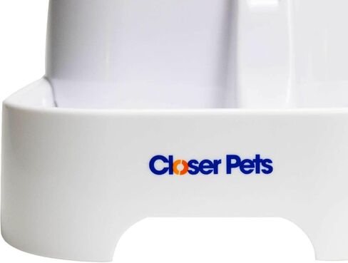 نافورة مياه للقطط من كلوزر بتس المملكة المتحدة، نافورة شرب للحيوانات الاليفة، موزع نافورة اوتوماتيكي للكلاب الصغيرة، متعدد المستويات، 2 لتر، مع فلتر مرحلتين قابل للاستبدال، صامت (كات ميت سابقا) (ابيض) in Kuwait