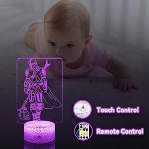 Star Wars Night Light for Kids Star Wars Gifts Mandalorian Action Figures Lamp with Timing Remote Control and 16 Color Changing Kids Room Decor Lamp Cool Stuff Boys Girls Christmas Birthday Gifts in Saudi Arabia