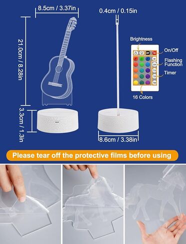 هدية الوهم بأوراق الشجر من فولوسن، ضوء ليلي الوهم بأوراق الشجر للأطفال (مع جهاز تحكم عن بعد)، أضواء إضاءة ثلاثية الأبعاد هدية للأولاد 16 لونًا قابل للتغيير لإضاءة غرفة الأطفال ديكور إبداعي... (أوراق الوهم) in Kuwait