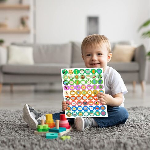 15Pcs Potty Training Sticker Chart for Boys and Girls, Jungle Animals Potty Reward Chart for Toddlers with Stickers Kids Toilet Potty Training in Kuwait