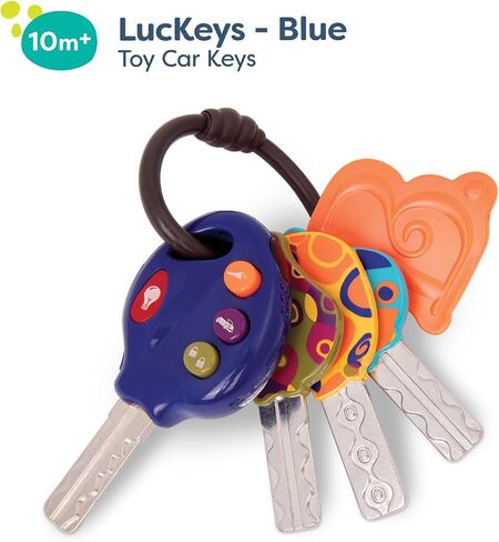 B. toys- LucKeys - Blue- Pretend Play Toy Car Keys – Key Fob with Lights & Sounds – Interactive Baby Toy – Pretend Keys for Babies, Toddlers – 10 Months + in Saudi Arabia