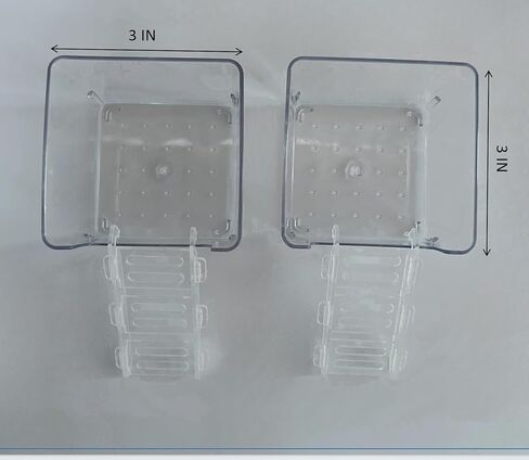 2 عبوة من خزانات مياه السلطعون الناسك الشفافة من الأكريليك مع سلالم صغيرة ومنحدر تسلق، مجموعة موائل السلطعون الناسك: حوض سمك سرطان البحر صغير/متوسط ​​مع ملحقات حمام السباحة بالمياه المالحة in Kuwait