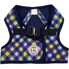 Huxley & Kent Hudson Harness | Purple (Small, 10-15lbs) | Easy Control Step-in Mesh Vest Harness for Dogs with Reflective Strips for Safety | H&K Walking, Training Harness for Dogs