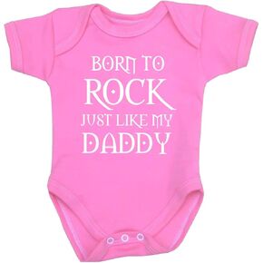 BabyPrem بدلة أطفال من Born to Rock Like Daddy ملابس حديثي الولادة - 12 شهرًا in Kuwait