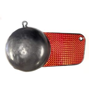 MarineNow Coated Pancake Downrigger Canon Ball Weight with Fin Choose Weight