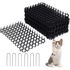 بوميت 20 قطعة من سجادات ردع القطط في الهواء الطلق مع مسامير للاماكن الداخلية والخارجية لسياج الحديقة واثاث الكلاب والقطط مع 6 دبابيس مقاس 12.2 × 7.5 انش in Kuwait
