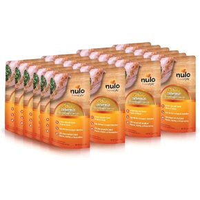Nulo Chunky Cat Broth Pouches - Variety Pack, High-Protein Wet Cat Food Topper Treat for Indoor & Outdoor Kittens and Adults, 12 x 2.8oz in Saudi Arabia