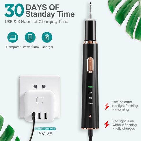 FAIRYLOVE Dog منظف فرشاة الأسنان بالموجات فوق الصوتية، مزيل لوحة الحيوانات الأليفة للأسنان مع 3 أوضاع و4 رؤوس تنظيف، مجموعة تنظيف أسنان الكلاب القابلة لإعادة الشحن لإزالة الجير للكلاب والقطط للأسنان in Kuwait