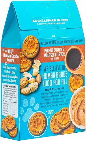 Grain-Free Organic Crunchy Dog Treats – for All Pet Sizes, Breeds – All-Natural Treat – 100% Human-Grade – Delicious Snacks for Dogs – 14 Oz, Grain Free - Peanut Butter Banana, 2 X 14oz Box in Kuwait