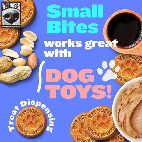 Grain-Free Organic Crunchy Dog Treats – for All Pet Sizes, Breeds – All-Natural Treat – 100% Human-Grade – Delicious Snacks for Dogs – 14 Oz, Grain Free - Peanut Butter Banana, 2 X 14oz Box in Kuwait